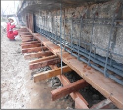 Preparation for installation formworks